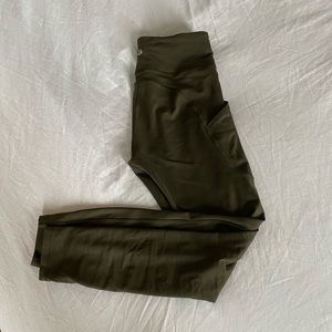 LuLuLemon - Olive Green - Invigorate High-Rise Tight 25”